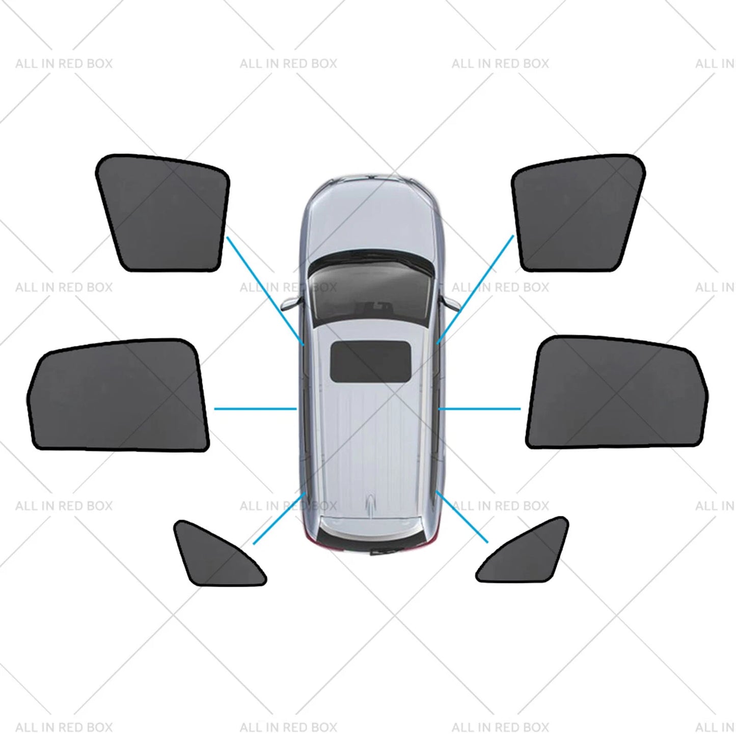Magnetic Mesh Sun Blind Shades for Audi Q5 2009-2016 ( Front & Rear)