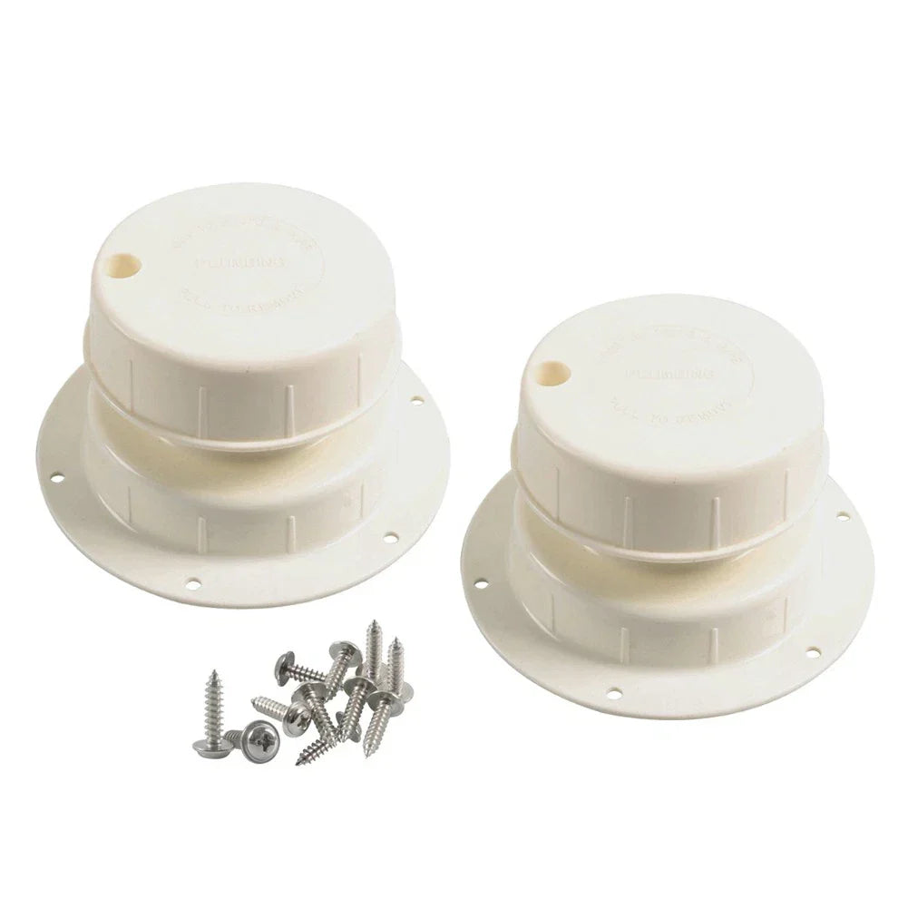 Plumbing Vent Cover Attic Roof Cap for RV Camper Trailer Motorhome White