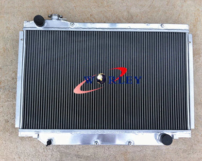 Aluminum Radiator + RED Hose for Toyota Land Cruiser 80 Series (90-98)