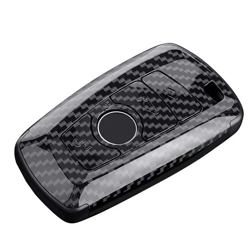 Carbon Fiber Style Remote Key Shell Cover for BMW 1 2 3 4 5 6 7 (2000-2023)