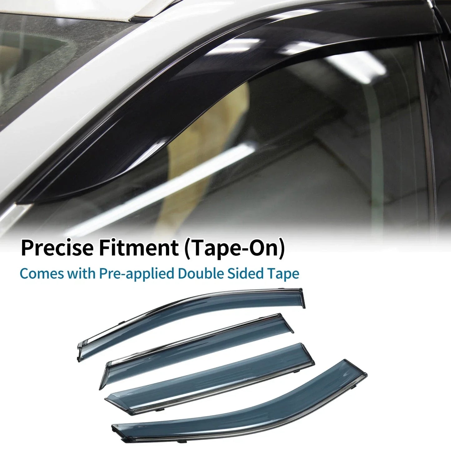 Window Deflectors for Hyundai Santa Fe 2013-2018 Side Window Vent Visors