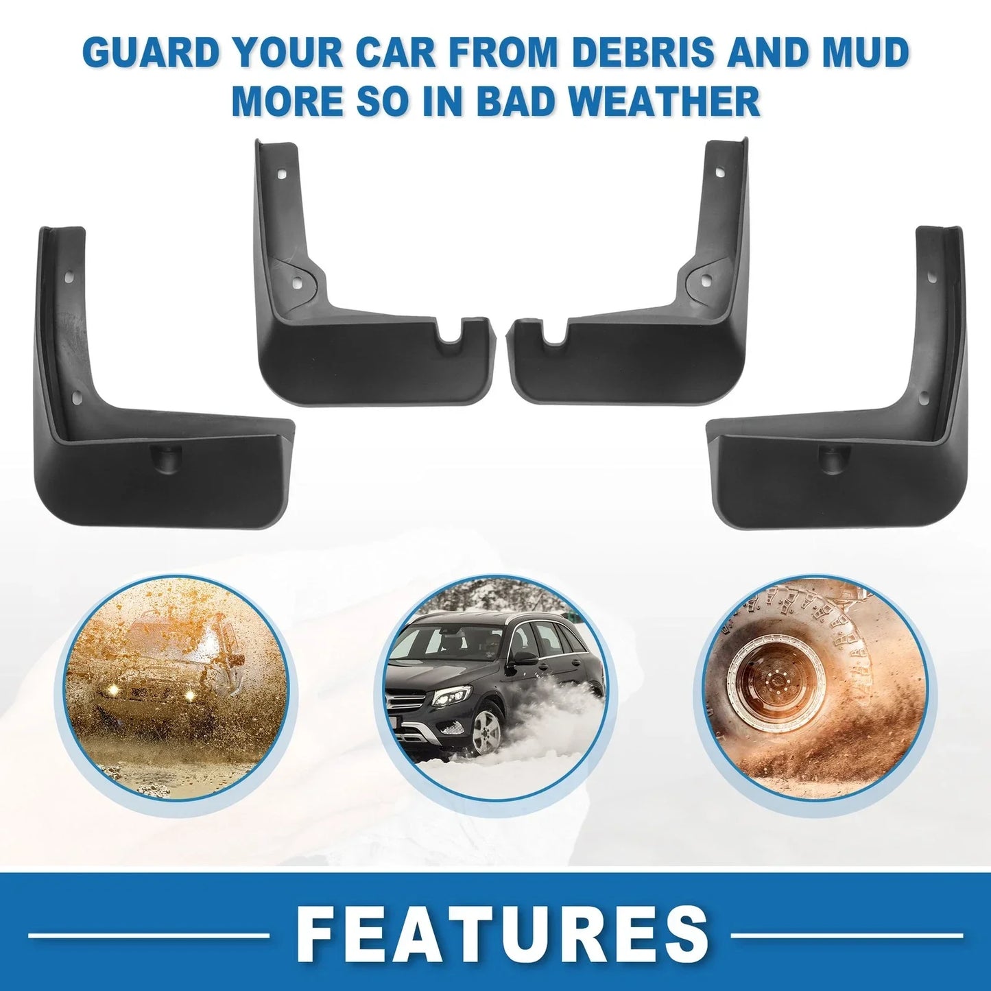 Mud Flap Splash Guard for Hyundai Elantra (2017-2019)