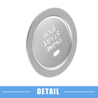 Engine Ignition Button Decal for Hyundai Sonata (2011-2014) Aluminum Silver Tone