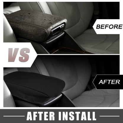 Car Center Console Armrest Cover for Dodge Durango (2011-2020) Black