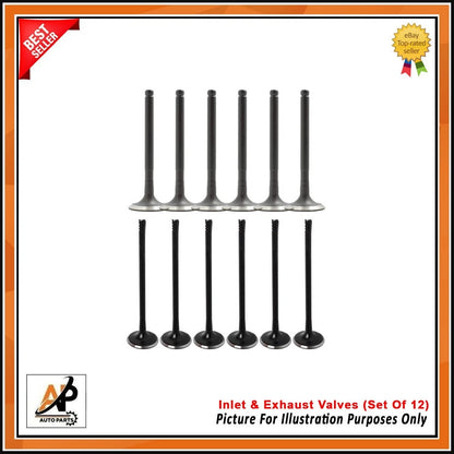 Engine Valve Replacement Set of 12 for Ford 1.0 EcoBoost (2012–2020)