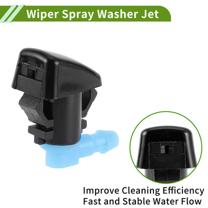 Windshield Washer Nozzle Kit w/ Hose Connector for Dodge (2011-2019)