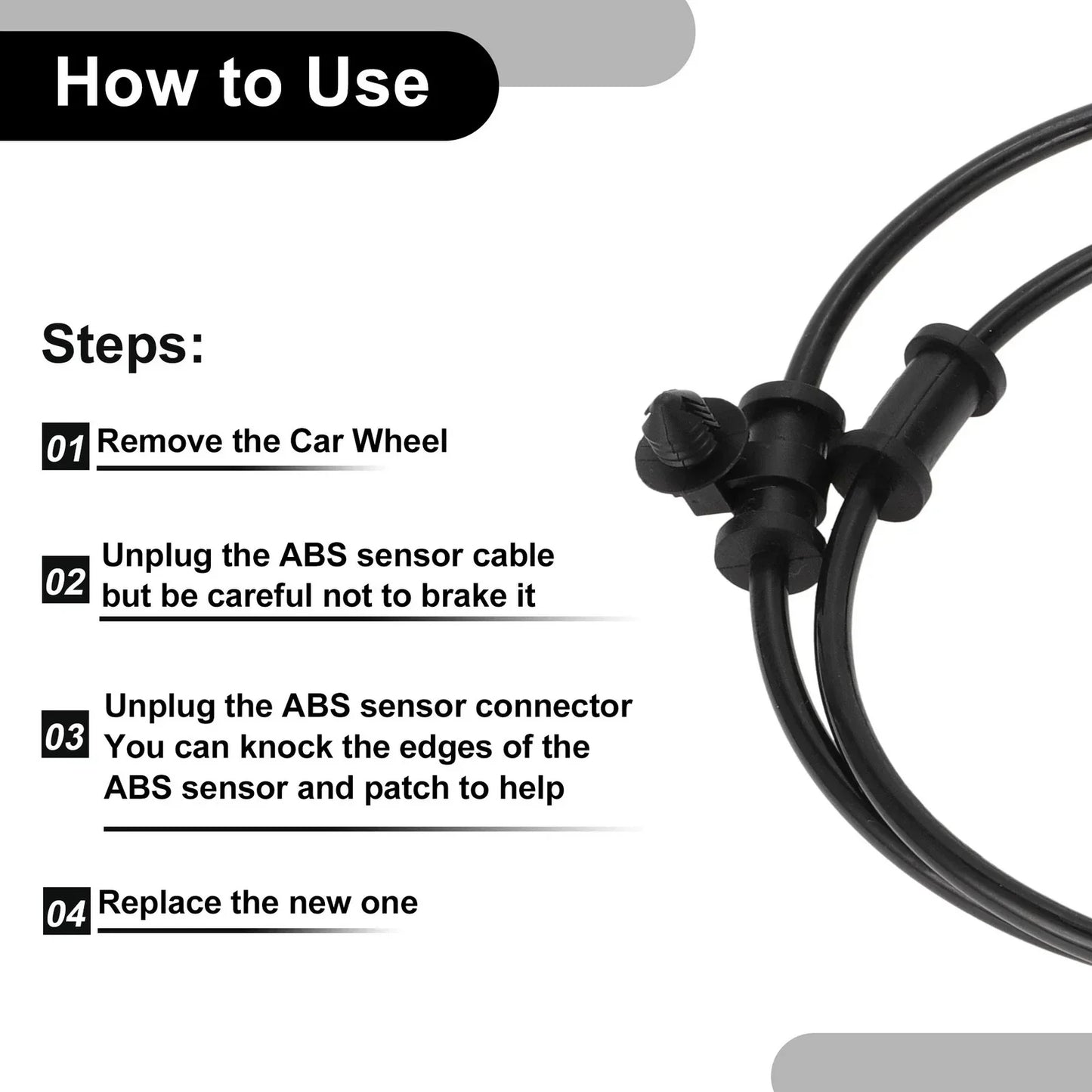 ABS Wheel Speed Sensor for Dodge Ram 2500 3500 Laramie (2003-2010)