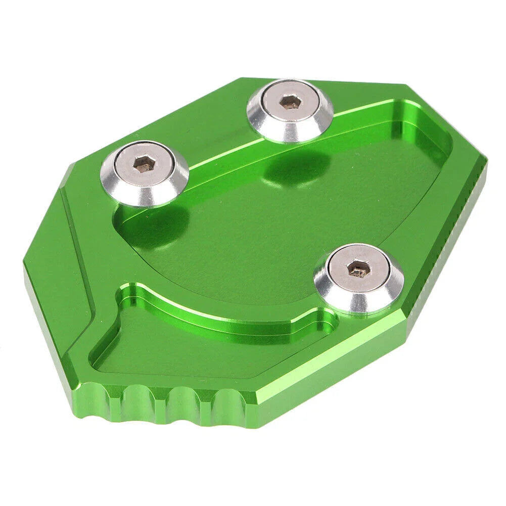 CNC Green Kickstand Pad Side Stand Foot Plate for Kawasaki ZX-14R (2008-2011)