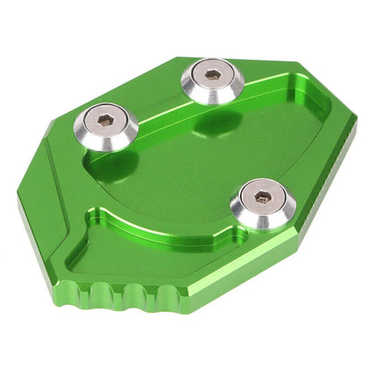 CNC Green Kickstand Pad Side Stand Foot Plate for Kawasaki ZX-14R (2008-2011)