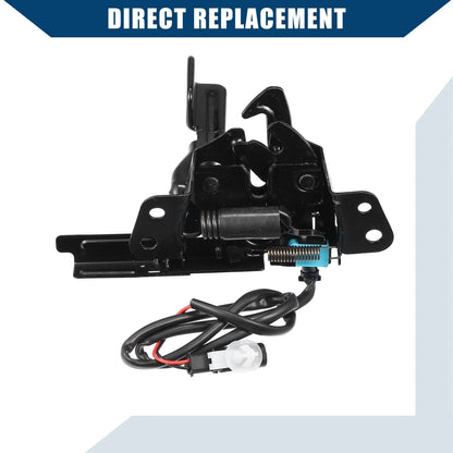 Hood Lock Latch for Hyundai Elantra 2016-2018 Durable Metal Black