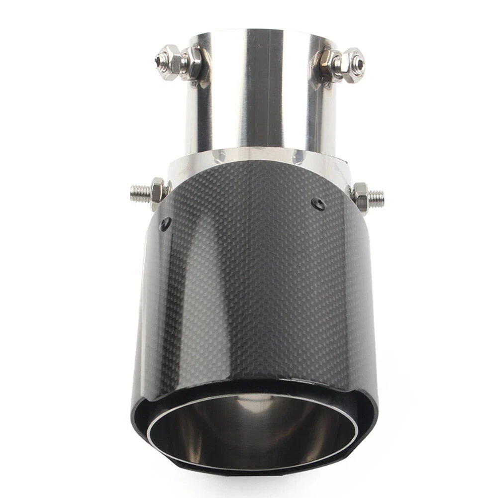 Carbon Fiber Exhaust System Pipe Muffler Tip for Car - Stainless Steel