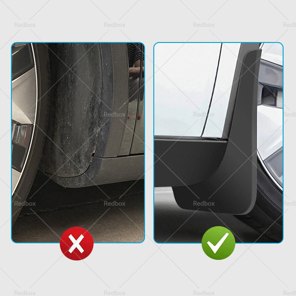 4 x Front Rear Mud Flaps Splash Guards for Tesla Model Y (2020-2023)