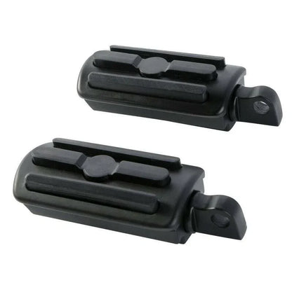 1-1/4" Matte Black Angled Highway Engine Guard Foot Peg Mount for Harley