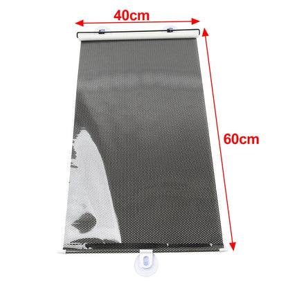 Retractable Black Windshield Sun Shade Protector for Car
