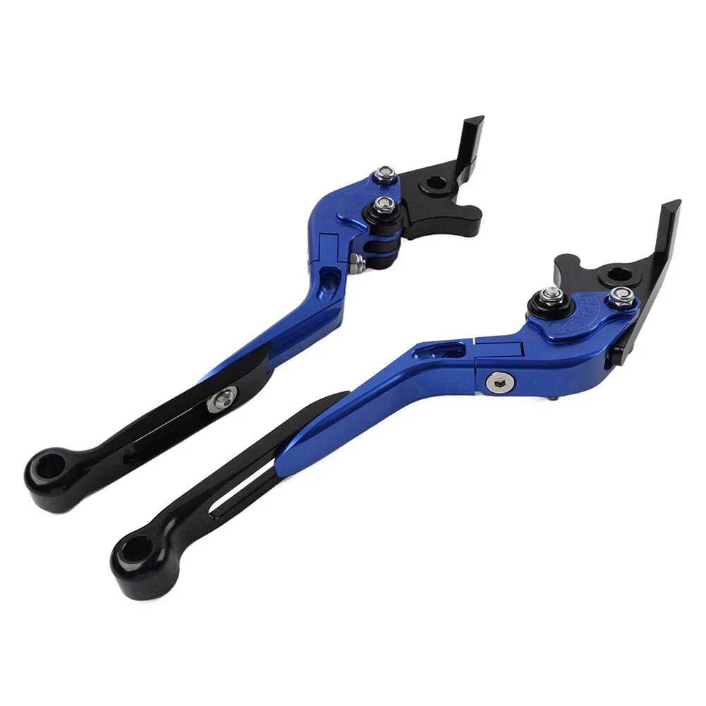 CNC Blue Extendable Brake Clutch Levers for Kawasaki ZX10R/RR/KRT/SE (16-20)