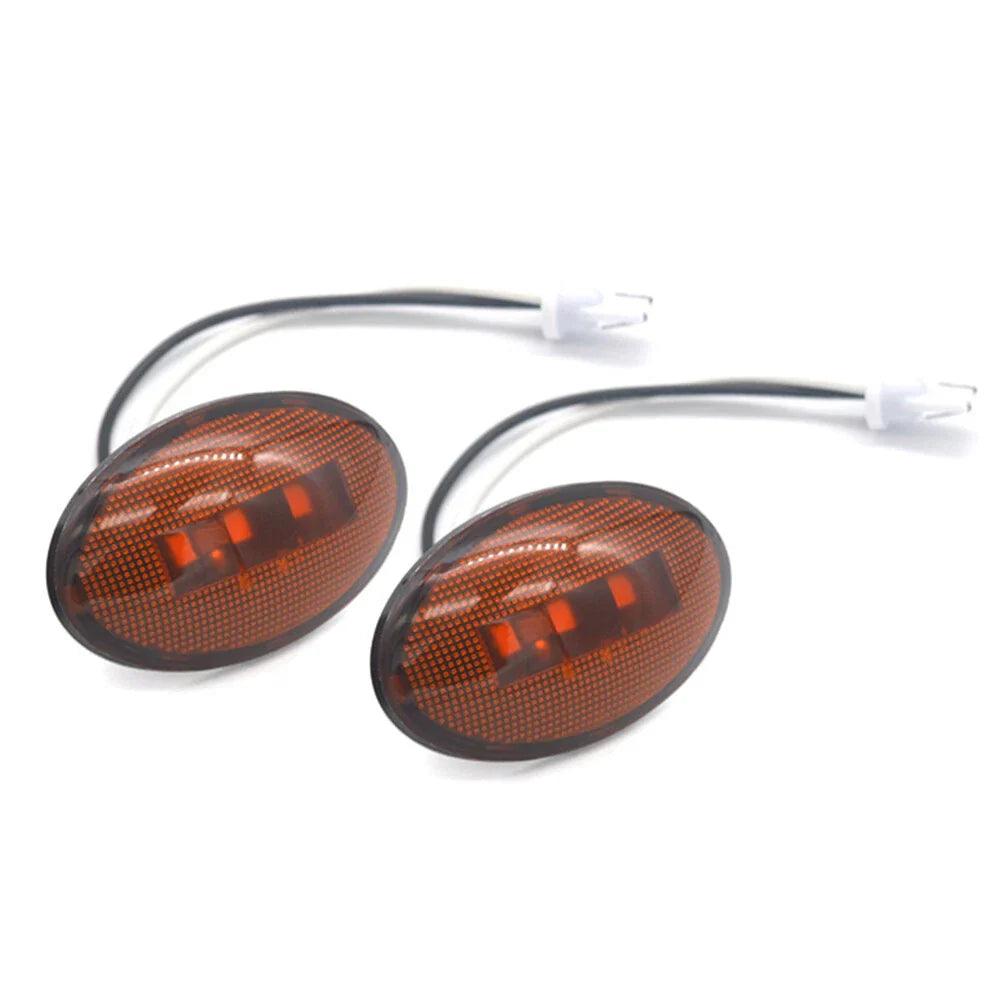 3 x LED Oval Side Marker Lights for Car Bus Truck Camper Motorhome Pickup