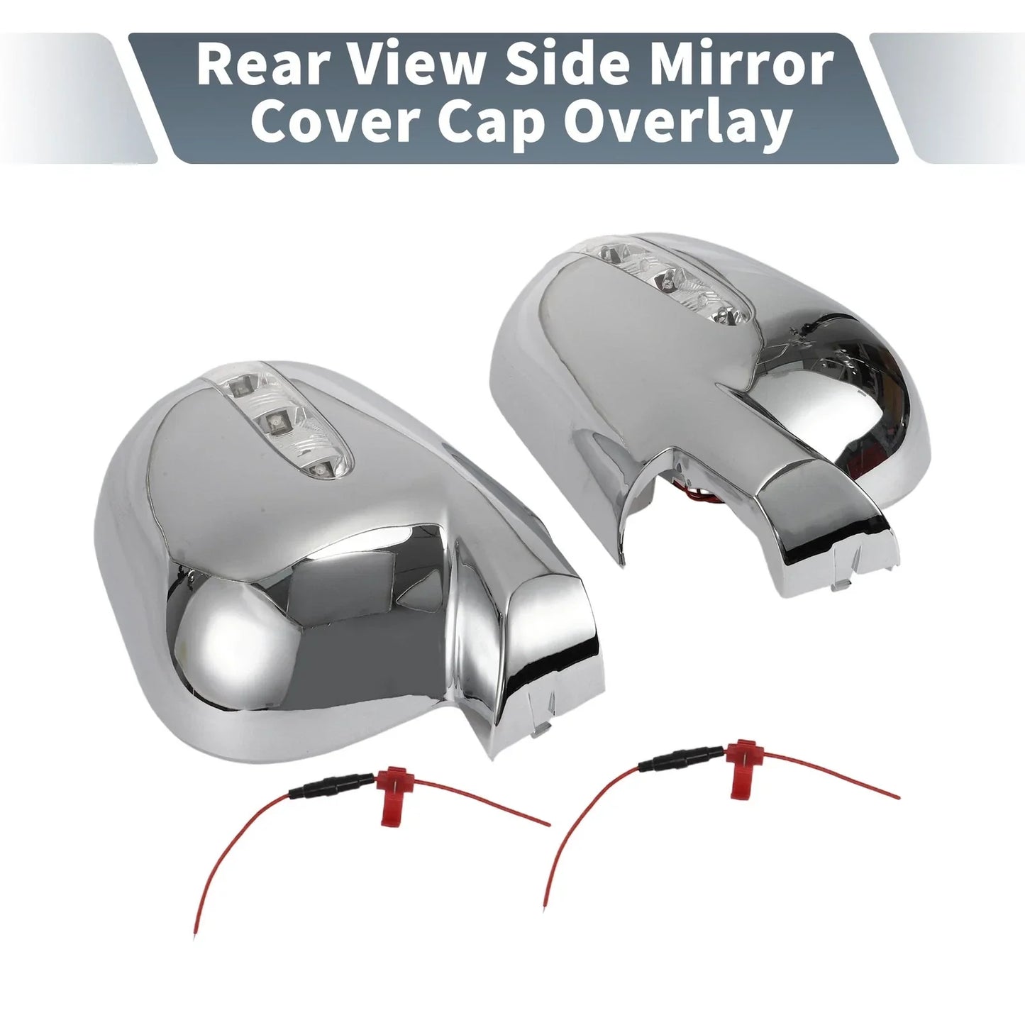 Rearview Mirror Cover Overlay Chrome Plated for Mercedes-Benz M Class (1998-2005)