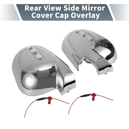 Rearview Mirror Cover Overlay Chrome Plated for Mercedes-Benz M Class (1998-2005)