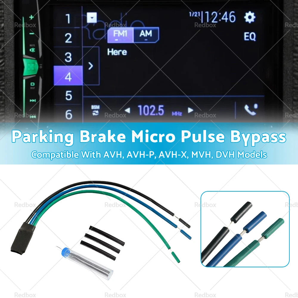 Micro Pulse Bypass for Pioneer AVH AVH-P Parking Brake Video Override