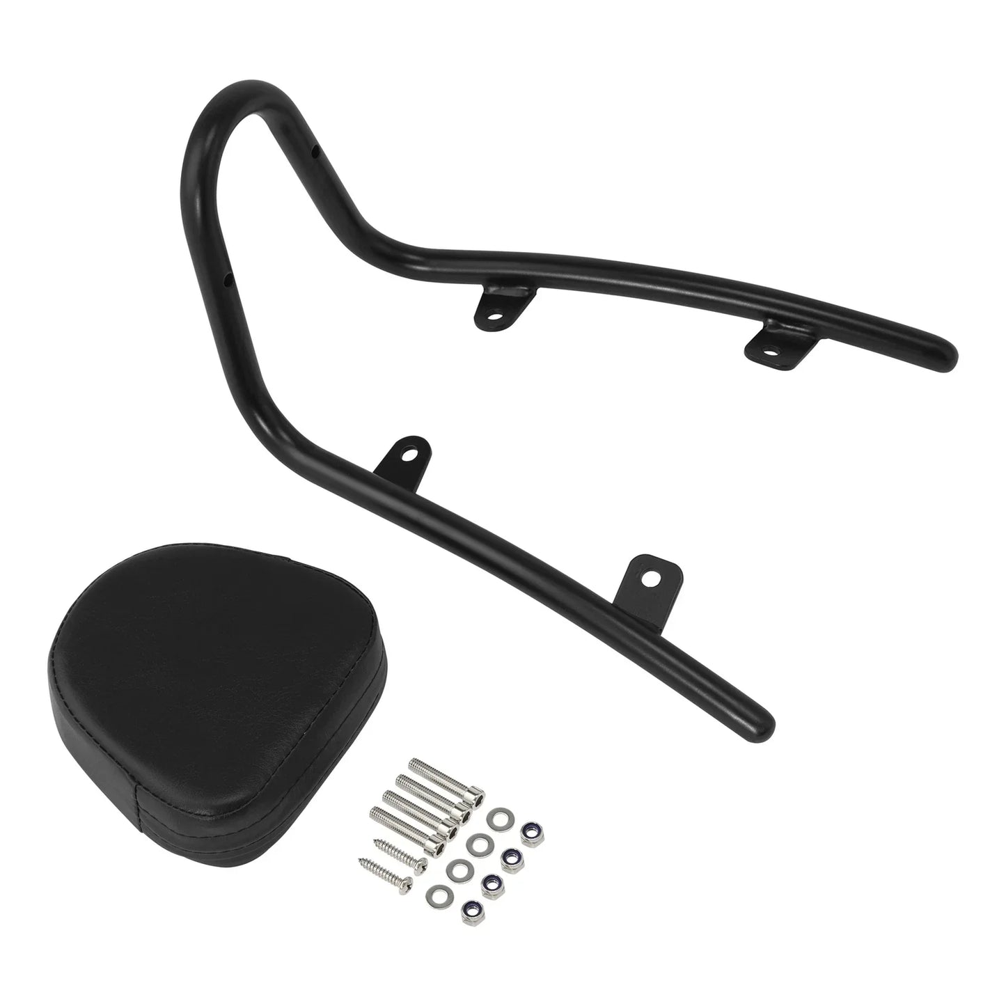 Black Sissy Bar Backrest Pad for Honda Fury VT1300CX (2010-2025)