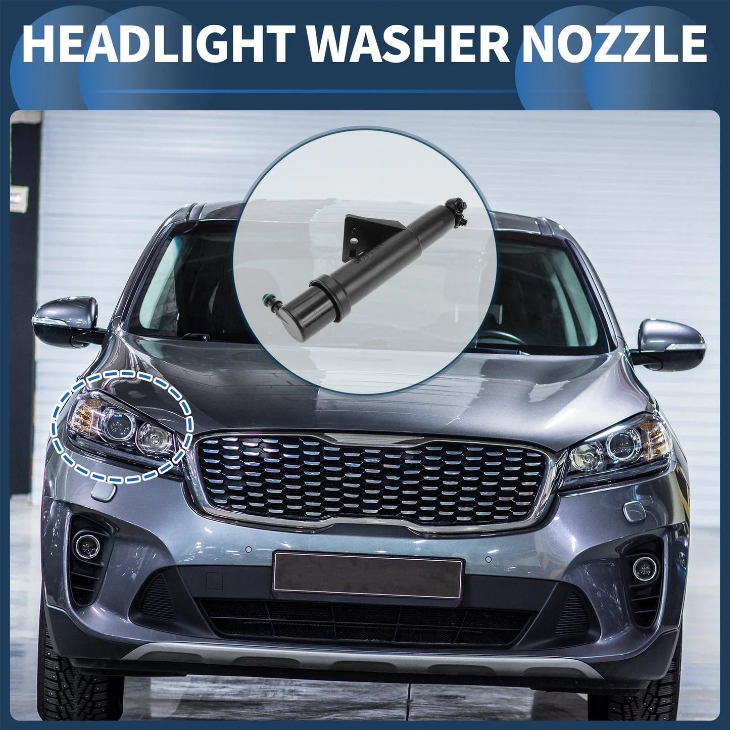 Front Passenger Headlight Washer Nozzle for Mercedes-Benz R350 (2006-2012)