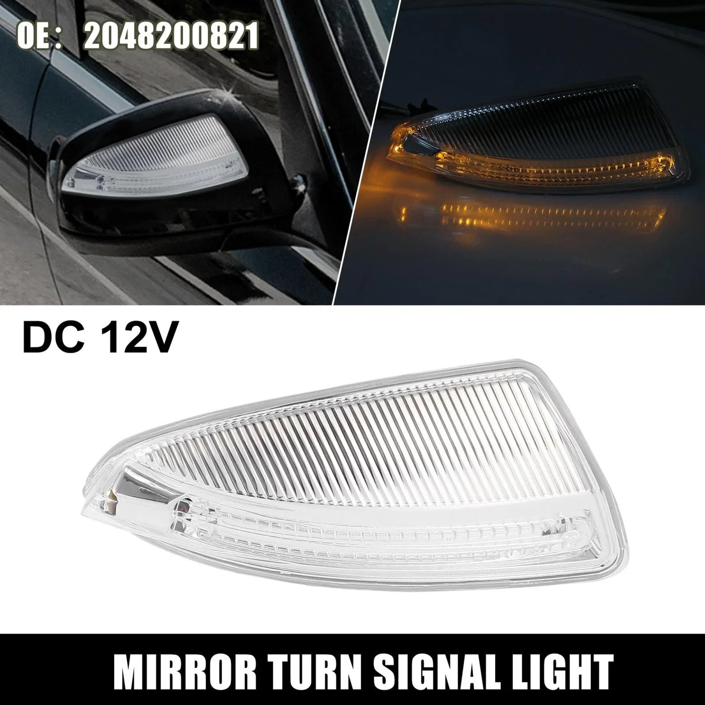 Right Door Mirror Turn Signal Light for Mercedes Benz W204 W639 (2007-2015)