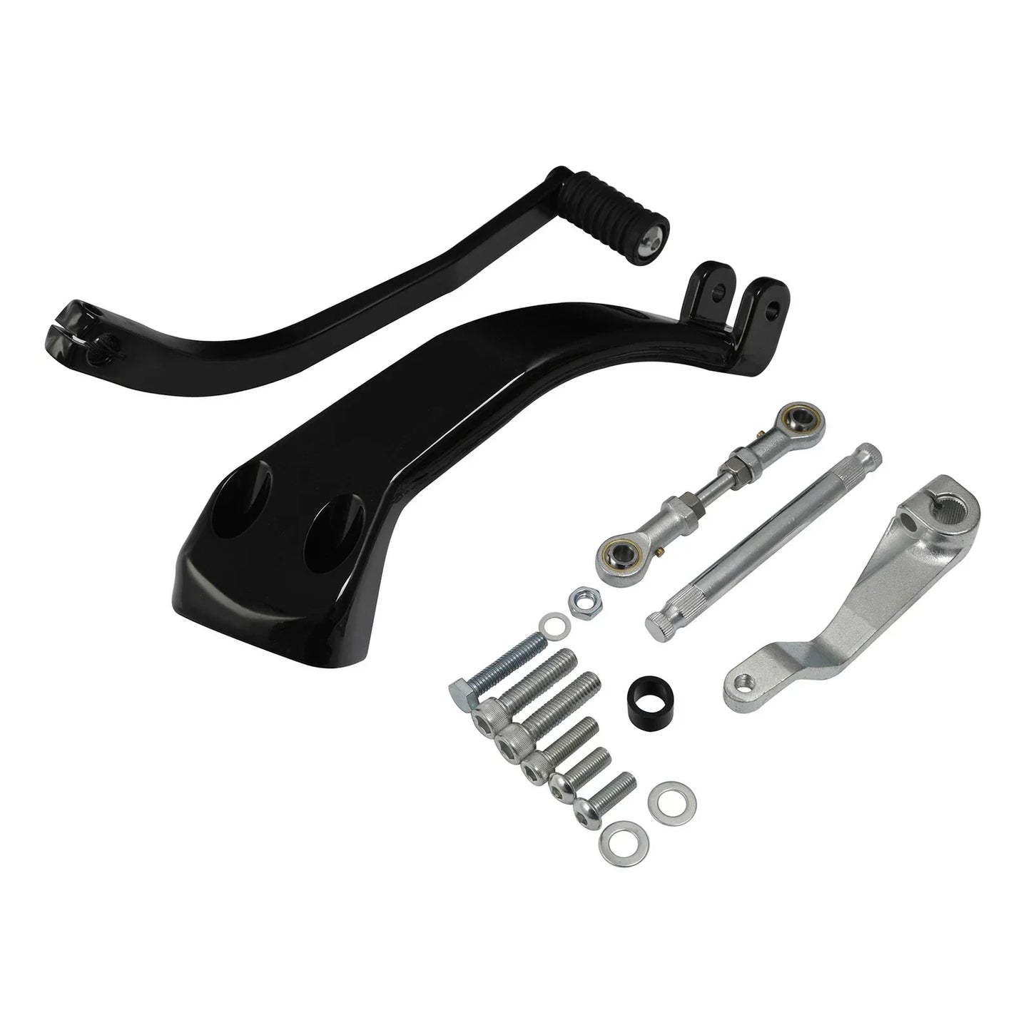 Black Mid Controls Shift Side Kit for Harley Fat Bob Sport Glide (2018-2025)