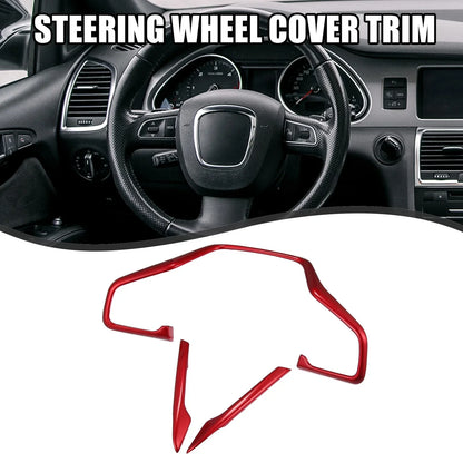 3 x Front Car Steering Wheel Cover Trim for Honda Civic (2016-2021)