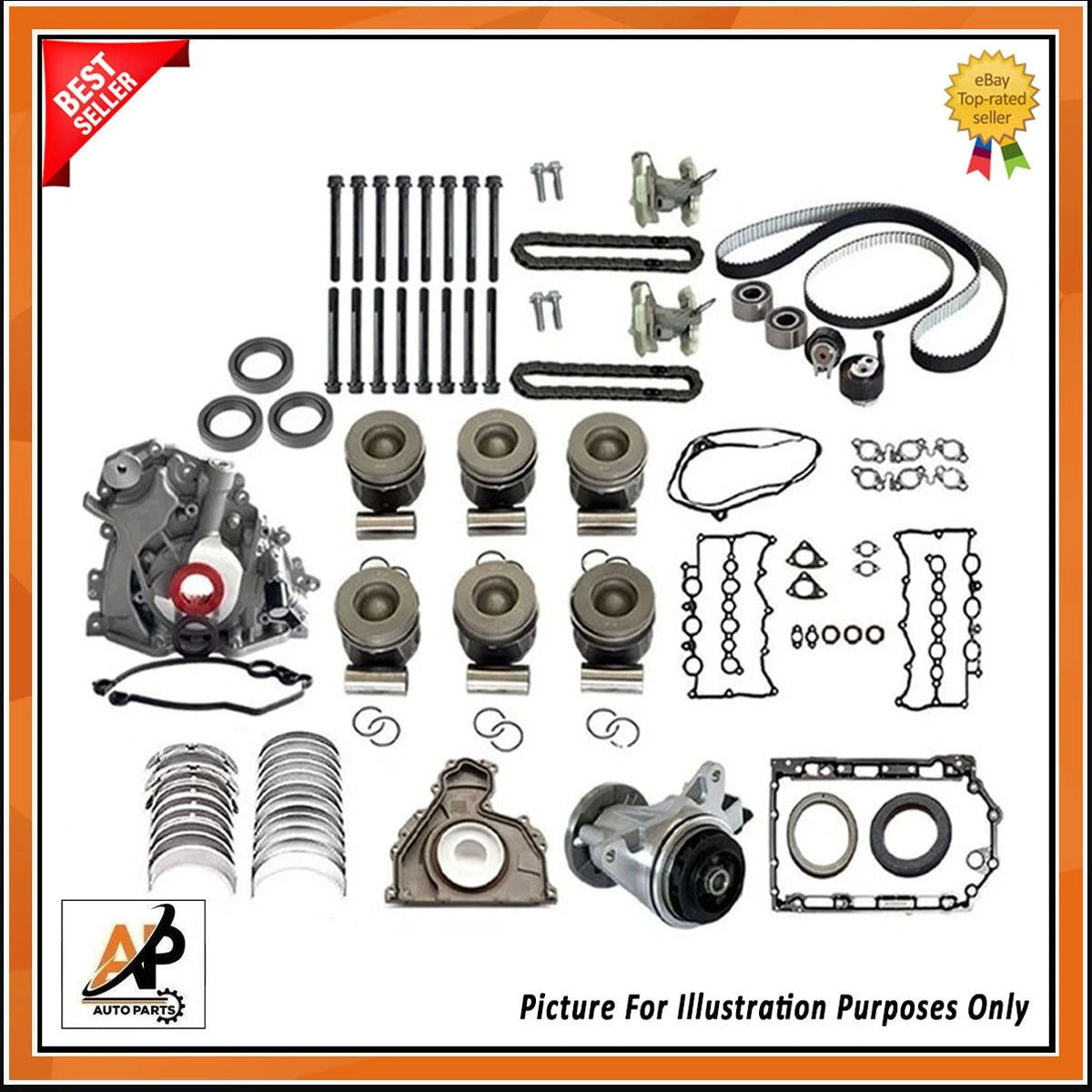 Engine Rebuild Kit Heavy Duty for Land Rover Range Rover 306DT (1998–2002)