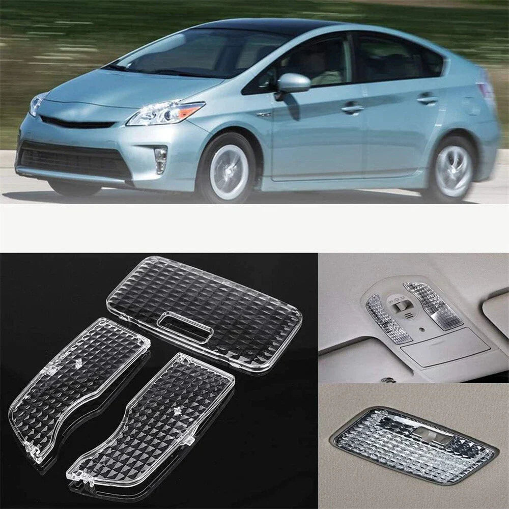 3 x Clear Interior Map Dome Light Lens Covers for Toyota Prius (2010-2015)
