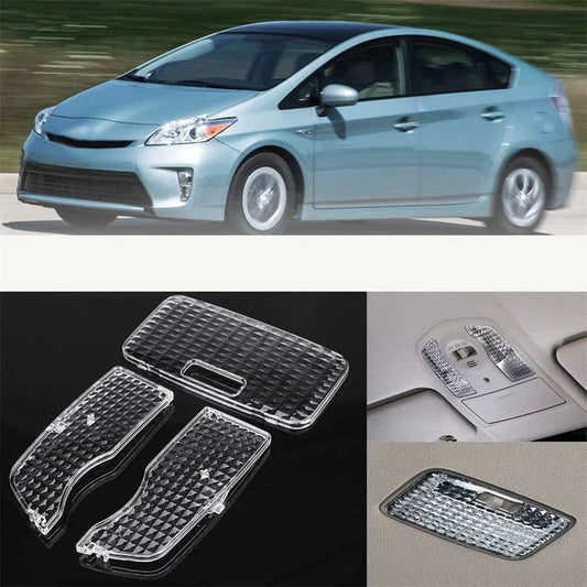 3 x Clear Interior Map Dome Light Lens Covers for Toyota Prius (2010-2015)