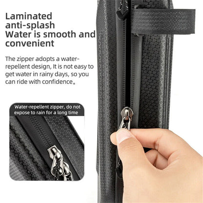 1.5L Hard Shell Side Storage Bags for Motorcycle - Left & Right - Black