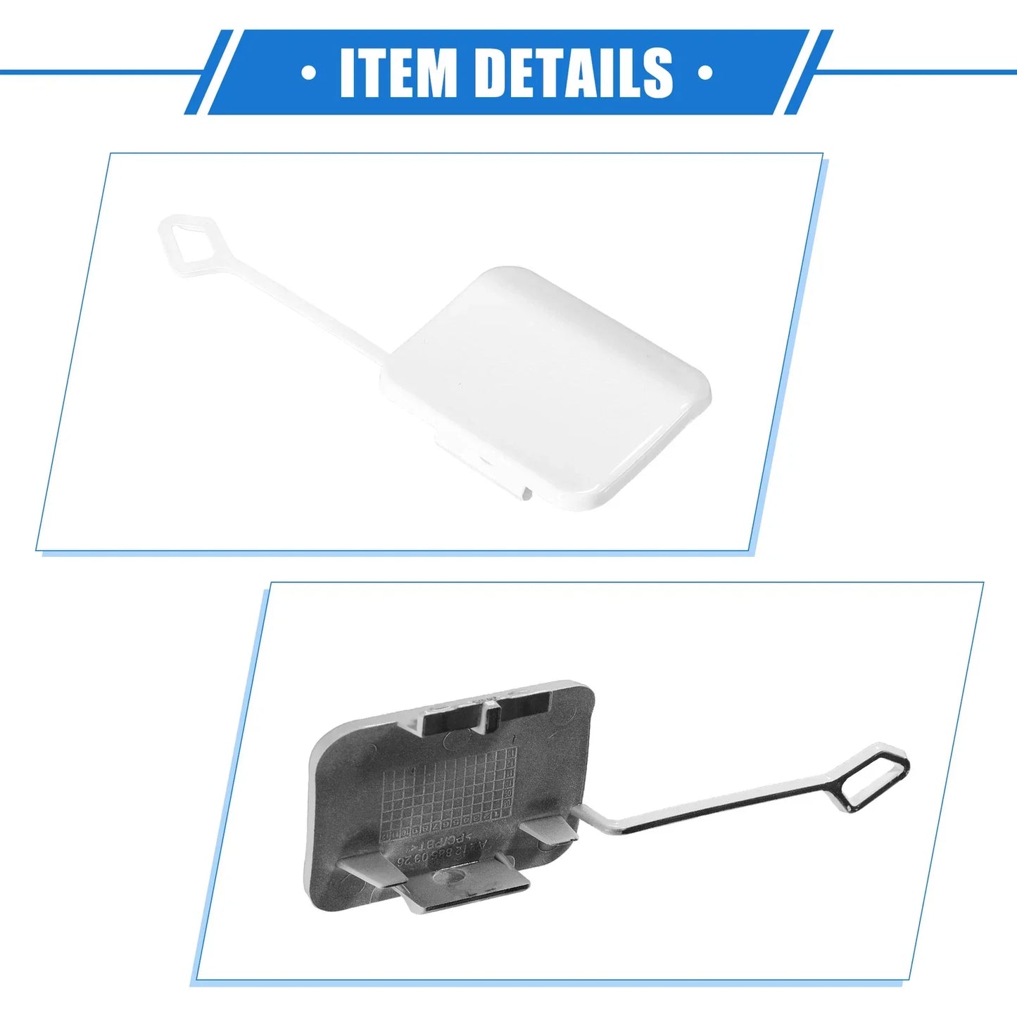 Rear Bumper Tow Hook Eye Hole Cap for Mercedes-Benz E550 Sedan (2010-2013)