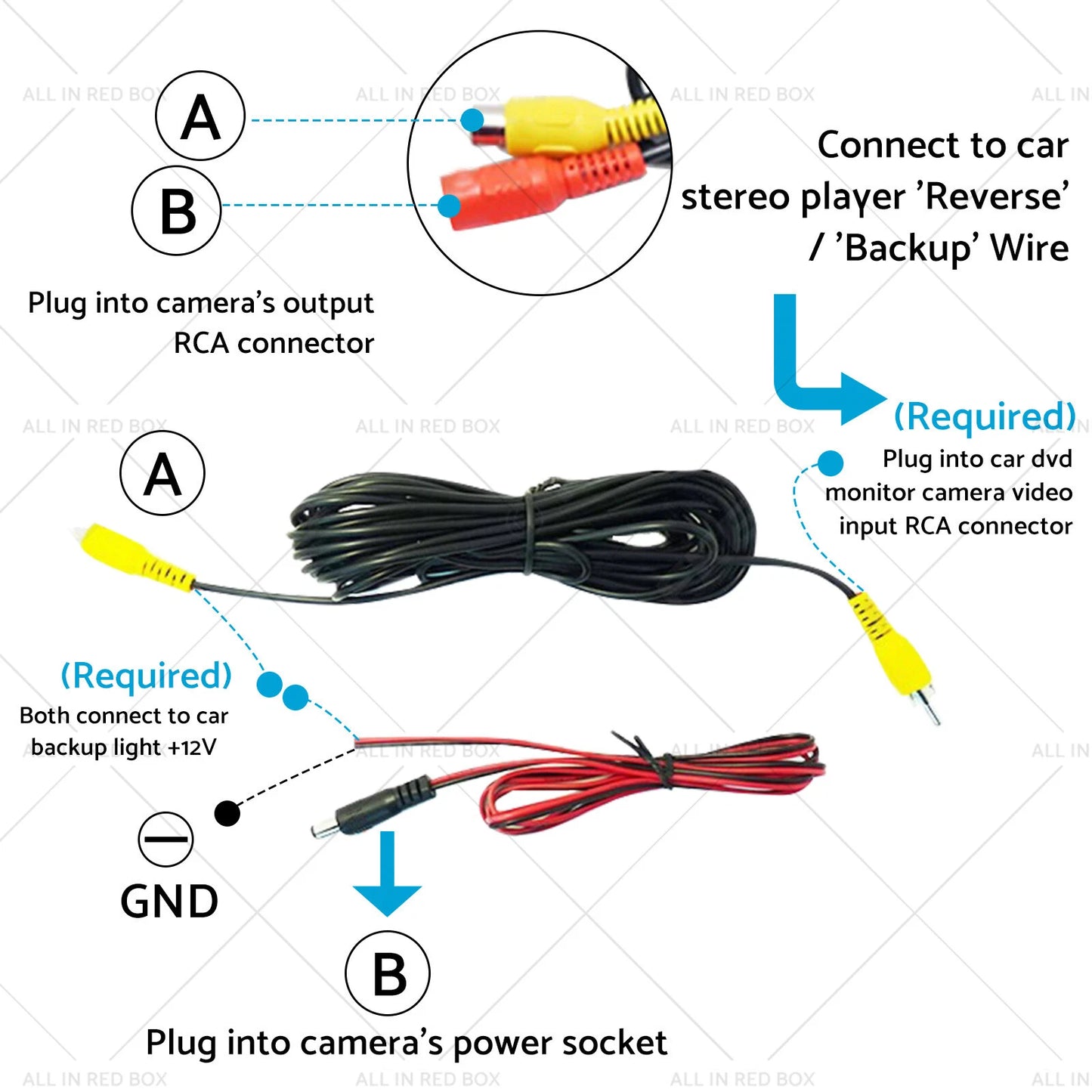 Reversing Camera for Ford Mondeo, Focus, S-Max, Galaxy, Kuga, C-Max (2007-2014)