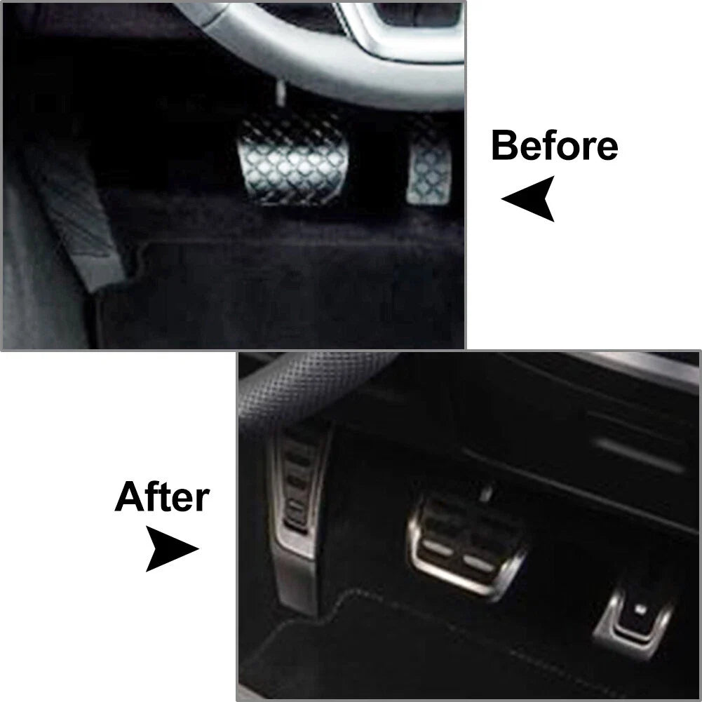 Stainless Steel Foot Pedal Covers for Audi A4 S4 A5 (2009-2016)