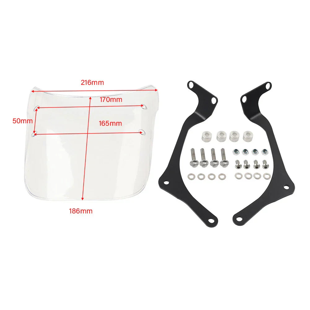 Windshield Deflector for Honda CT110 CT125 Hunter Cub (2020 - ) Grey