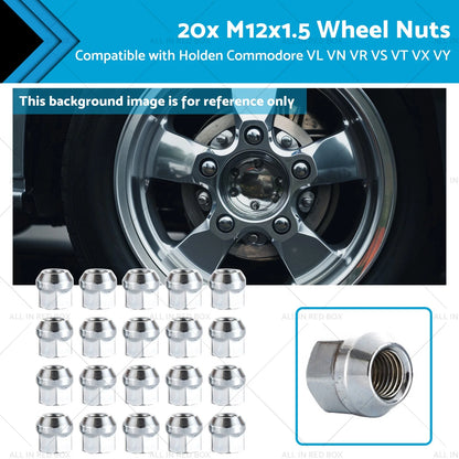 20 x M12x1.5 Wheel Nuts for Holden Commodore (VL-VY)