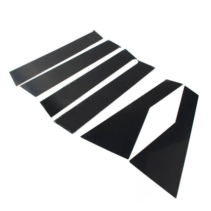 6 x Bright Black Car Window Pillar Posts Trims for Dodge Journey (2009-20)