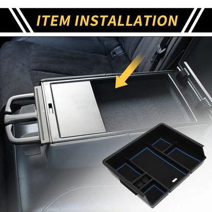 Center Console Organizer Box Tray for Chevy Silverado & GMC Sierra (2014-2023)