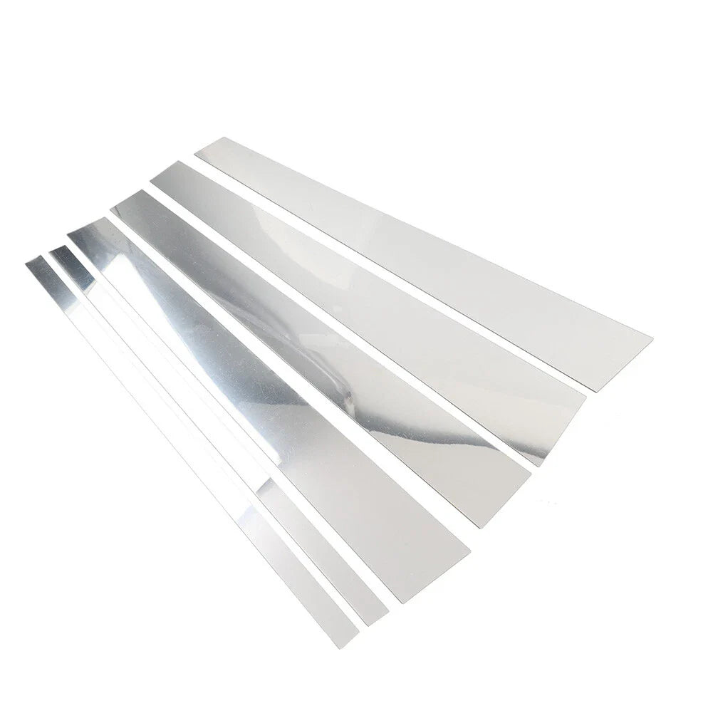 6 x Silver Center Pillar Posts Trim for Ford Expedition Navigator (1997-2016)