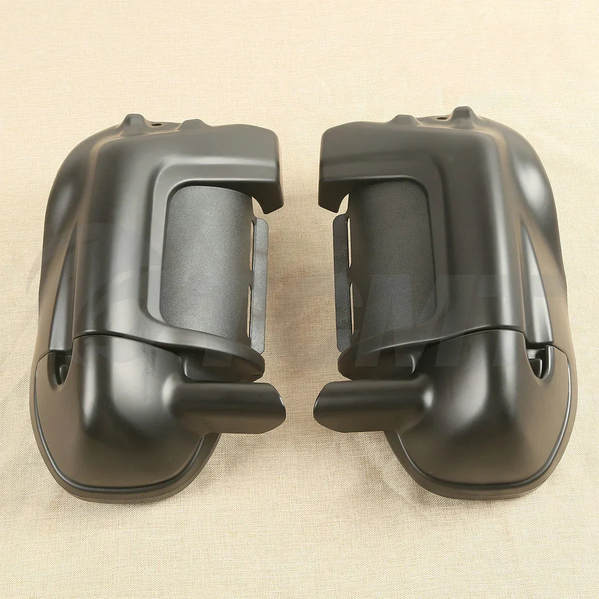 Matte Black Lower Vented Leg Fairing Glove Box for Harley Touring (1983-2013)