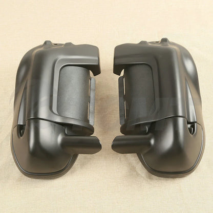 Matte Black Lower Vented Leg Fairing Glove Box for Harley Touring (1983-2013)
