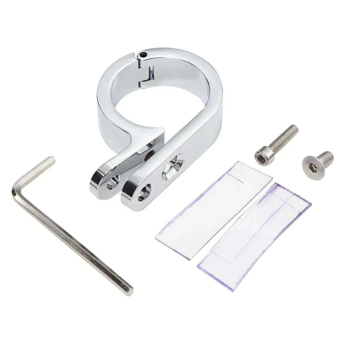 1 1/4" Chrome Universal Handlebar Mounts Clamp Clock for Harley Suzuki