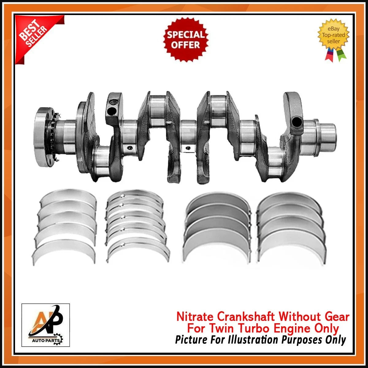 Crankshaft for Land Rover Jaguar 2.0D 204DTA Twin Turbo Diesel (2017–2019)