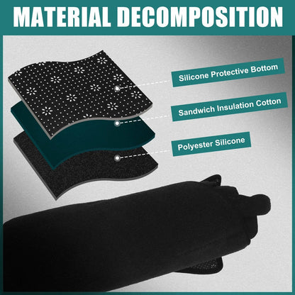 Black Polyester Dashboard Cover Mat for Honda Civic (2020-2023)