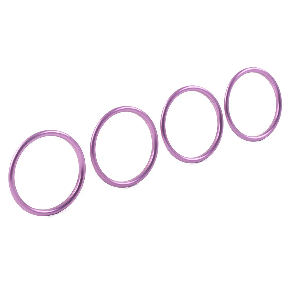4x Air Condition Vent Outlet Trim Rings for Audi A1 S1 2010-2018 Purple