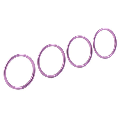4x Air Condition Vent Outlet Trim Rings for Audi A1 S1 2010-2018 Purple