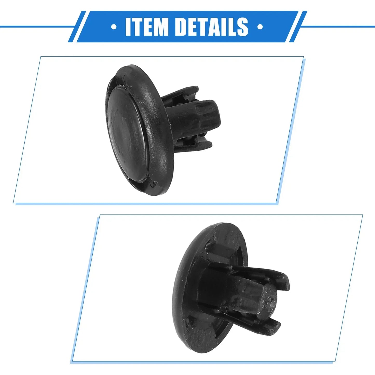 40 Pcs Fender Liner Clips for Honda - Plastic Black Automotive Clips