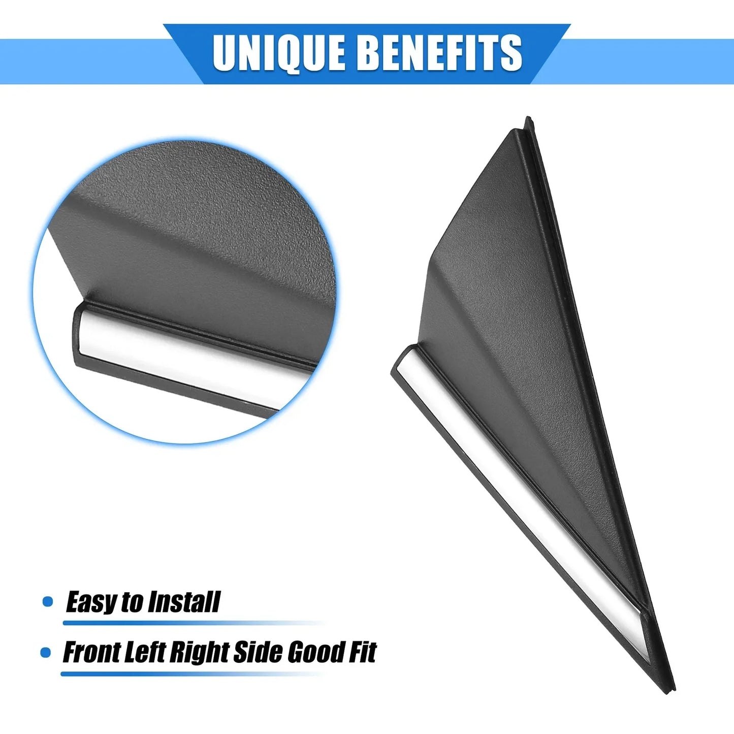 2 x Left Right Mirror Corner Triangle Covers for Hyundai Elantra (2014-2016)