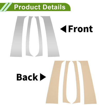 4 x Pillar Window Trim for Dodge Ram (1994-2001) Silver Tone